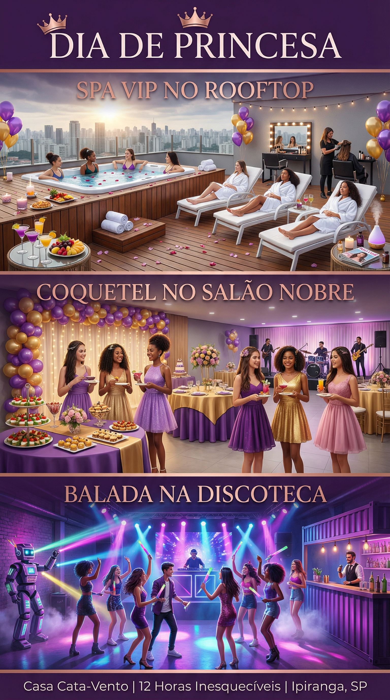 Dia de Princesa Casa Cata-Vento